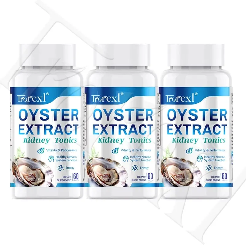 Oyster Extract - Supplement for Men Boosts Performance Supports Vitality Enhancing Extra Strength 60 Tablets