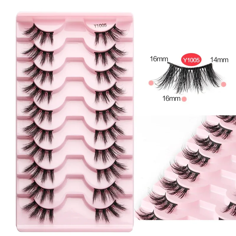 Một Nửa Mi Mắt Mèo Hàng Mi 3D Tự Nhiên Có Cánh Cấp Mắt Kéo Dài Hàng Mi Mắt Cáo Hàng Mi Giả Chồn Hàng Mi Trang Điểm — image 31