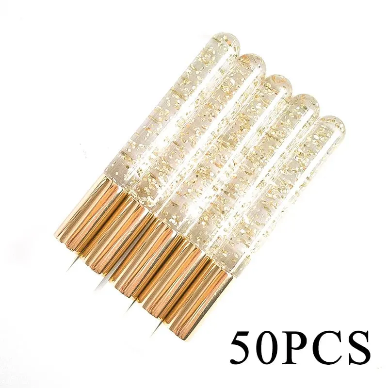 50/100pcs Eyelash Cleaning Brushes for Eyelash Extensions Glitter Lash Shampoo Brushes Nose Pore Cleansing Makeup Tools