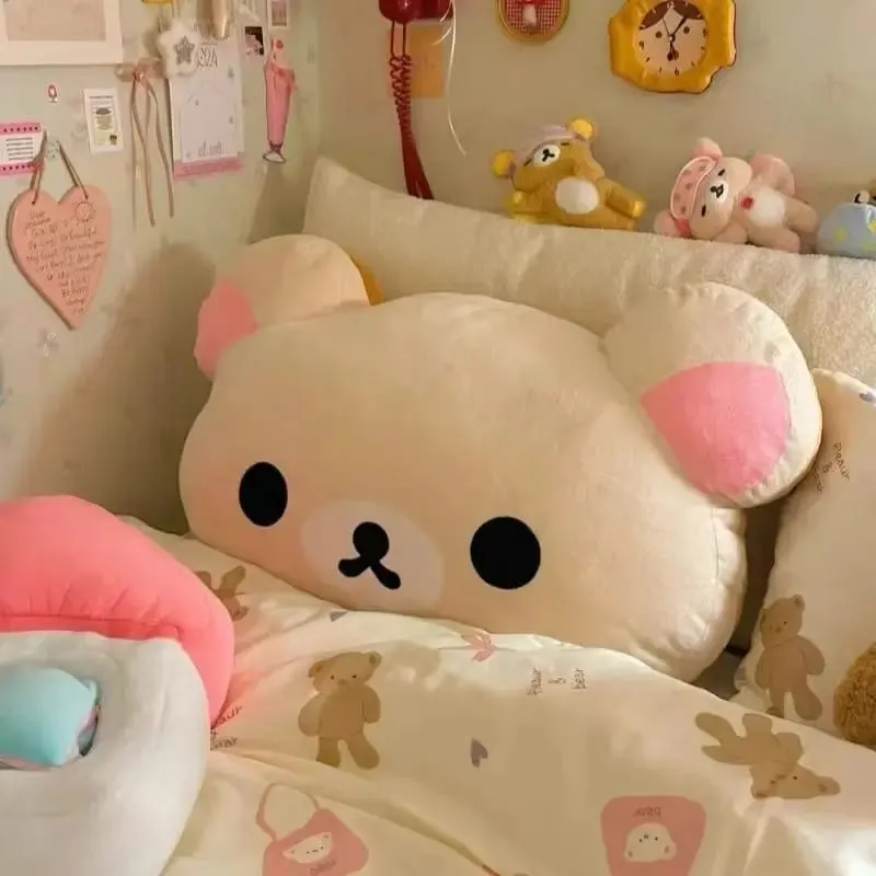 Cute Rilakkuma Plush Warm Hand Pillow Cartoon Bear Peluche Stuffed Toy Soft Cushion Birthday Gift — image 9