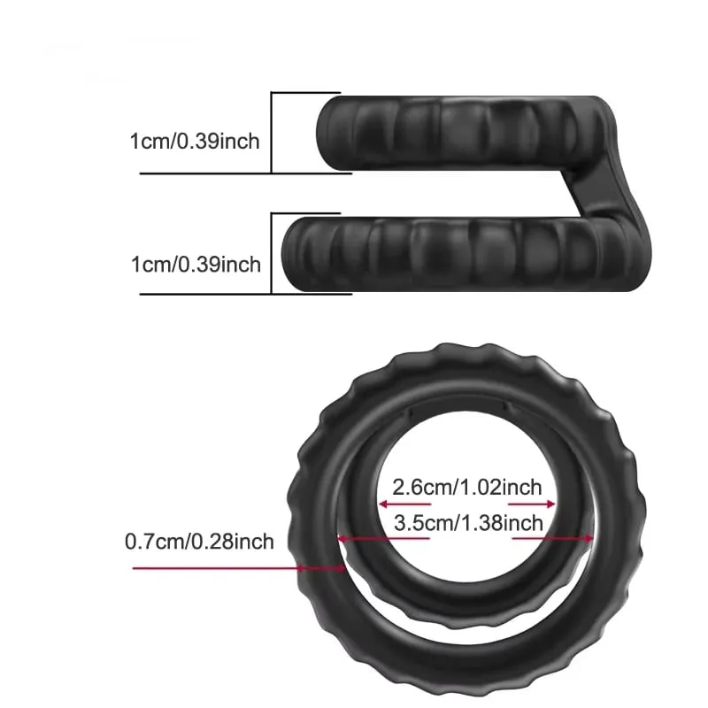 Semen Lock Ring Penis Enlargement Cock Ring Black Liquid Silicone Lock Ring Mens Delayed Ejaculation Sex Toy For Men Adult Toy — image 2