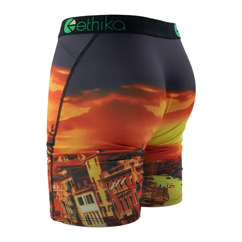 1Pcs Men Underwear Boxers Breathable Mesh Mens Underpants Plus Size Man Swimming Boxer Briefs Summer Sexy Men's Panties — image 4