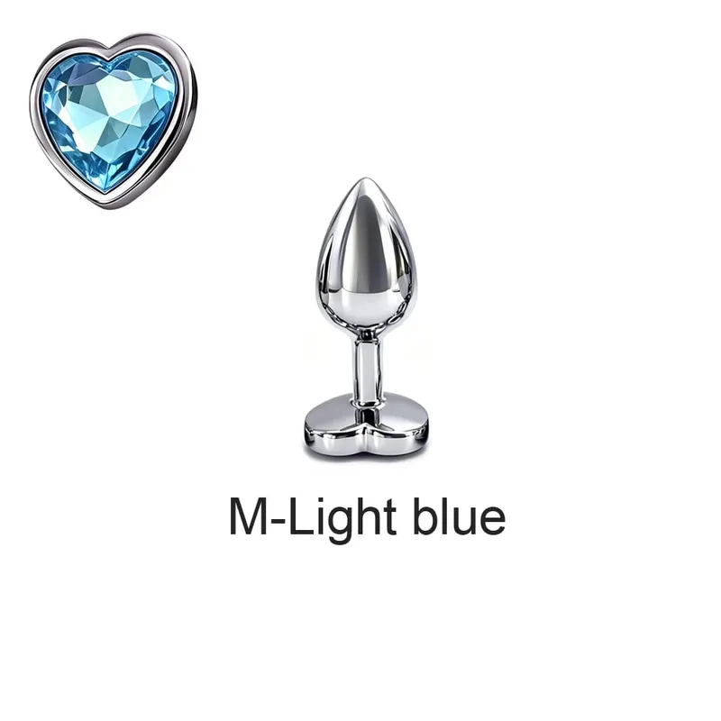 5 Sizes Metal Anal Plug Set with Heart Base Smooth Prostate Massage Butt Plug Sex Toys for Men Women Couples — image 14