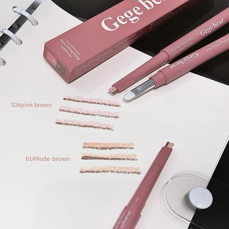 Gege Bear Dual-Tone Silkworm Pen 2-in-1 Highlight & Shadow for Natural Long-lasting and 3D Effec Friendly to Beginners — image 7
