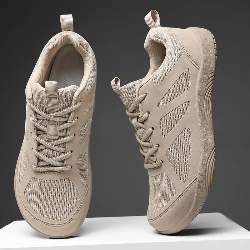 Plus Size Minimalist Barefoot Shoes Lightweight Breathable Zero Soles Men Running Sneakers Outdoor Wide Toe Casual Walking Shoes — image 1