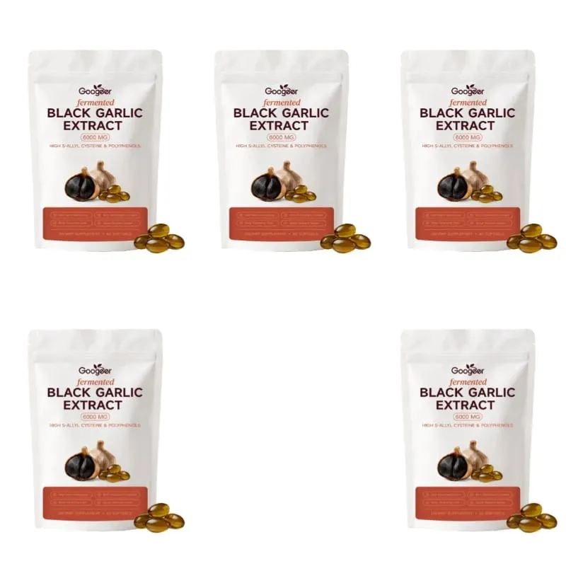Googeer Fermented Black Garlic Extract 6000MG Softgels Antioxidant Immune Support S-Allyl Cysteine Men Women 60 Softgels 60 Days — image 12
