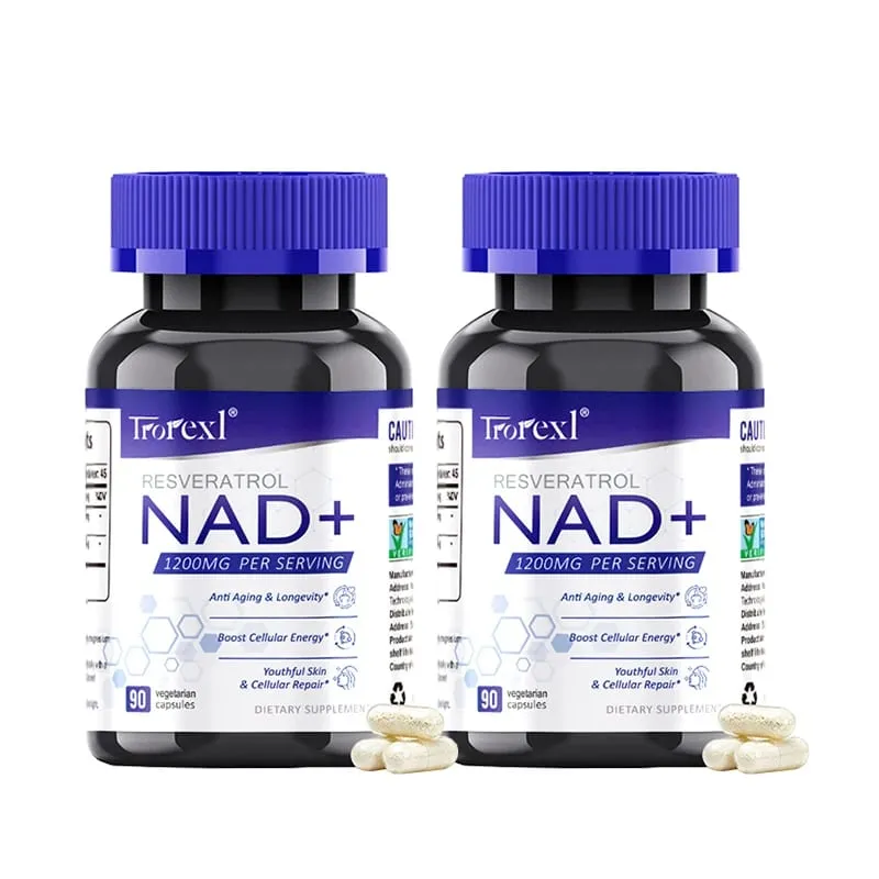 NAD + Resveratrol Supplement NAD Plus Boosting - Supports Cellular Energy Anti-aging Metabolism Skin Health — image 8