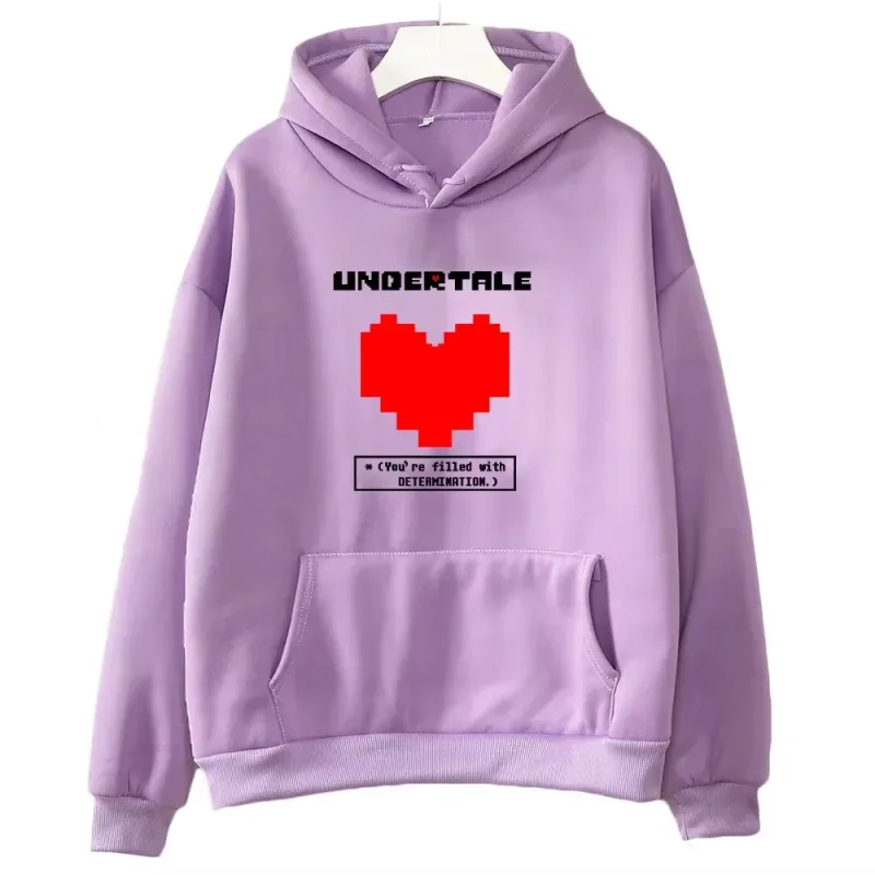 Undertale game: You are full of determination. Printed hoodies for men and women, casual sportswear, autumn and winter hoodies — image 5