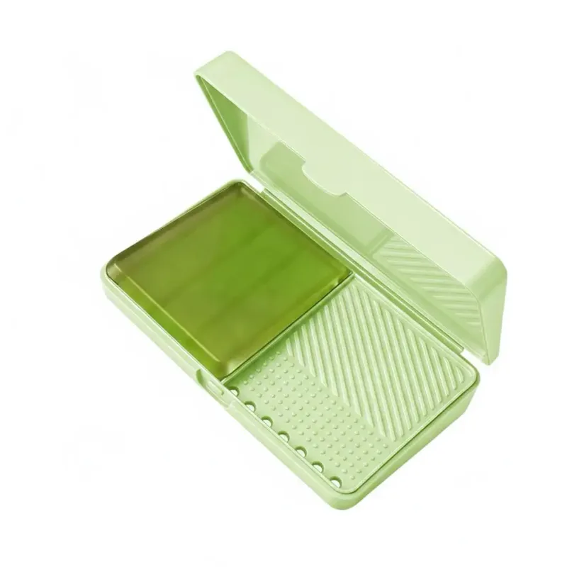 Makeup Brush Cleaning Soap Box Portable Mini Washboard Makeup Brush Cleaner With Soap For Easy Cleaning Brushes Washing Tools