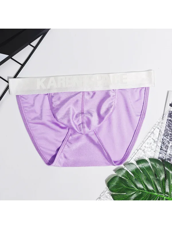 Men's Solid-Color Low-Waist Triangle Underwear Breathable Sexy Bottom Pants Trendy 1-Piece Set Mature Style Promotional Price