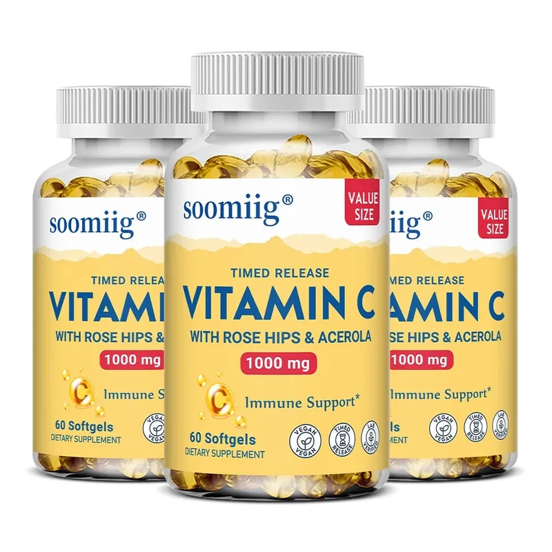 Vitamin C Capsules 1000mg - Immune Support Cellular Energy Production Improve Skin Brightening Skin Teeth & Heart Health — image 10