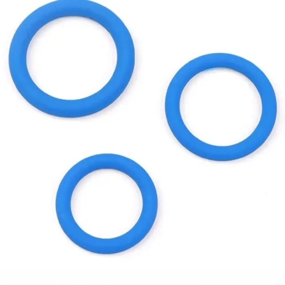 3Pcs/Set Cock Rings Silicone Penis Ring Male Delay Ejaculation Penis Lasting Erection Scrotum Testis Restraint Sex Toys For Men — image 5