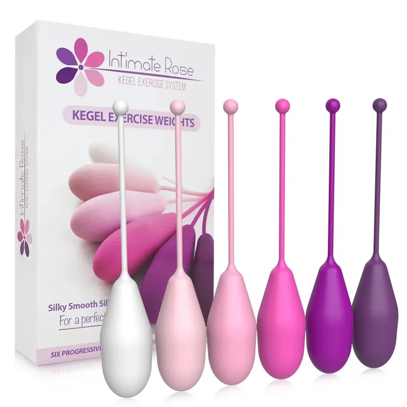 6 Set Safe Silicone Vaginal Tightening Balls Female Geisha Kegel Ball Tighten Ben Wa Vagina Muscle Trainer Sex Toy for Women