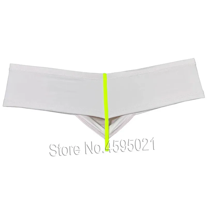 Men's Sexy Low Rise Mini Briefs Panties Solid String Crotch Brazilian Bikini Underwear Solid Enhance Pouch Boxer Briefs for Men — image 4