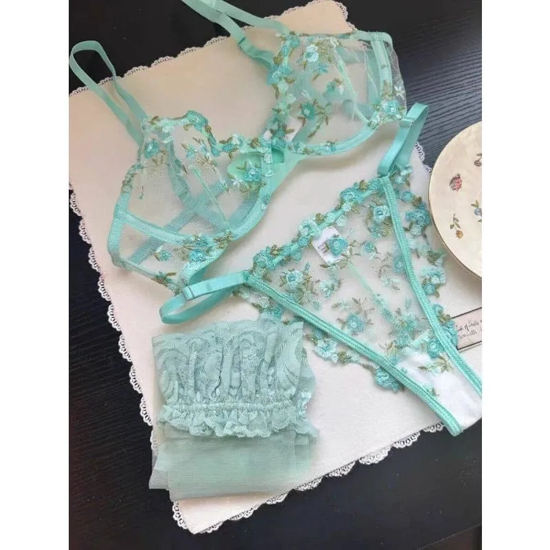 Sexy Sheer Lace Flower Embroidery Underwire Bra for Women Large Breast Minimizer Anti‑Sagging Comfort Everyday Wear YEMOMO S‑XL — image 3