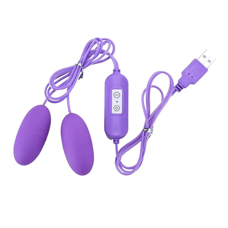 Dual Motor Bullet Vibrator Vibrating Egg USB Rechargeable Clitoral Stimulator Massager Multi Speed Pleasure Sex Toy — image 8