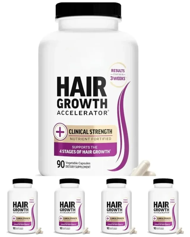 Hair Skin Nails Support Vitamins with Biotin Collagen Saw Palmetto 10000mcg Biotin Vegan Capsules Beauty Nutrition Formula — image 12
