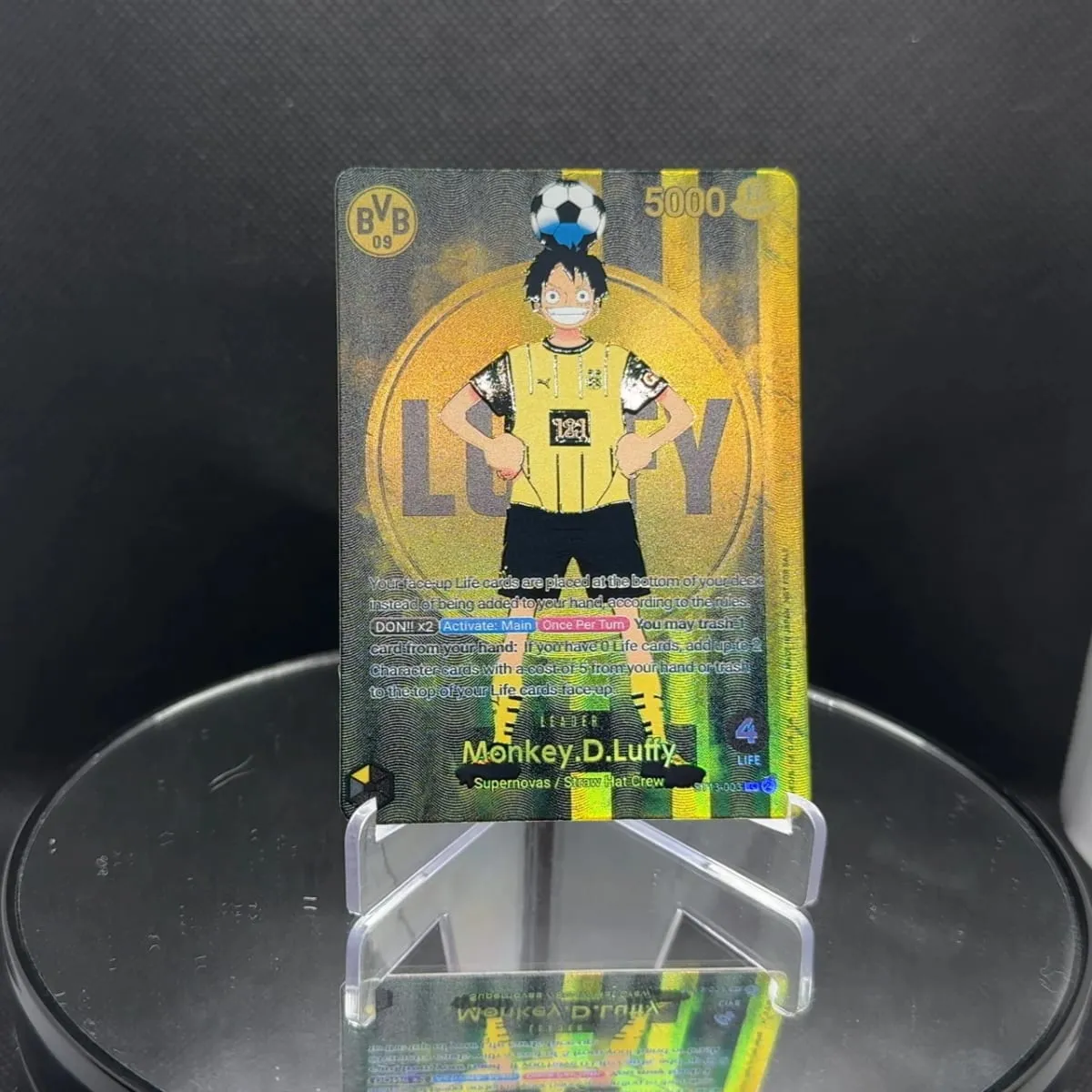 One Piece TCG BVB Luffy ST13-003 BY Luffy OPCG English Leader card Foild Textured Card Black Yellow Luffy — image 1