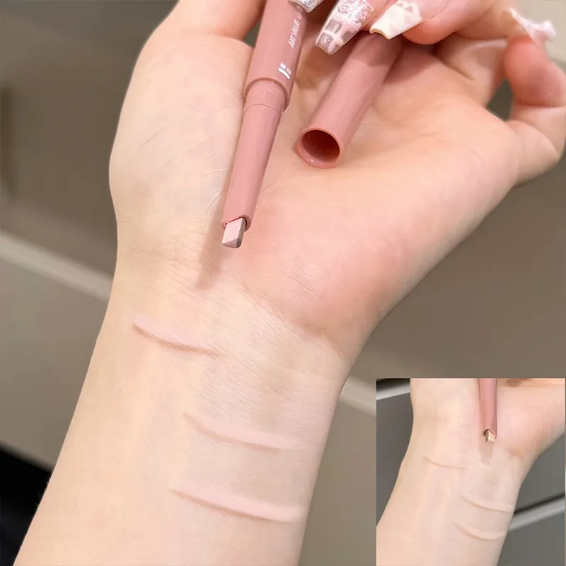 ART VALUE Two-tone Paste Lying Silkworm Pen Under Eye Liner Brighten Shadow Pencil Makeup Nude Pink Beige Eyeliner Contouring — image 5