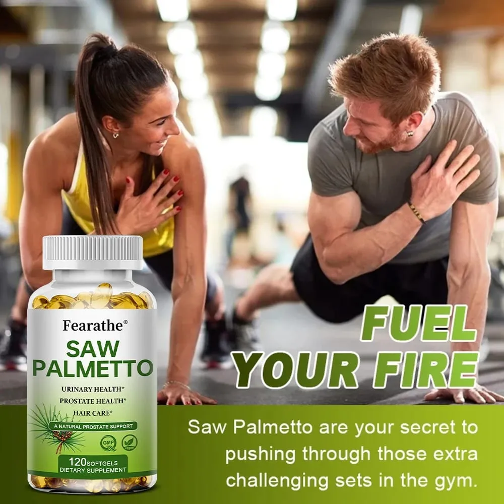 Saw Palmetto Prostate Health Supplement Promote Urinary Tract Function 500mg Per Serving - Vegan Non-GMO Capsules — image 3