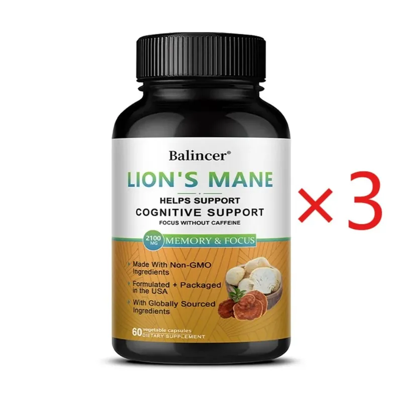 Lion's Mane Mushroom Supplements - Supports Brain Health Cognitive Clarity Improved Focus and Enhanced Energy — image 10