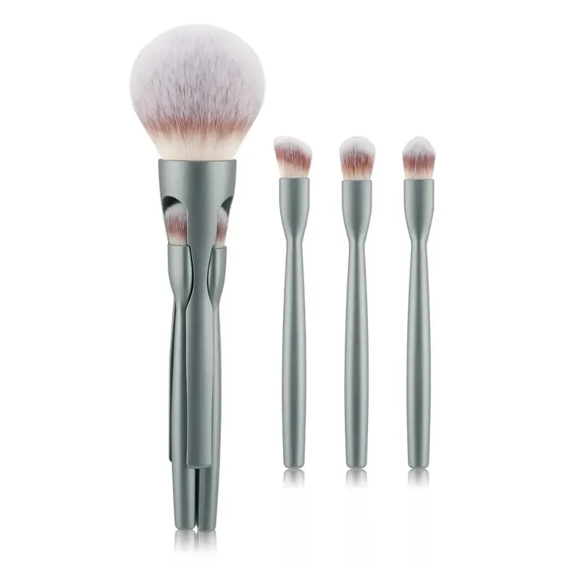 4Pcs 4 in-1 Makeup Brush Set Magnetic Suction Powder Blusher Brush Travel Makeup Brushes Soft Concealer Brush — image 6