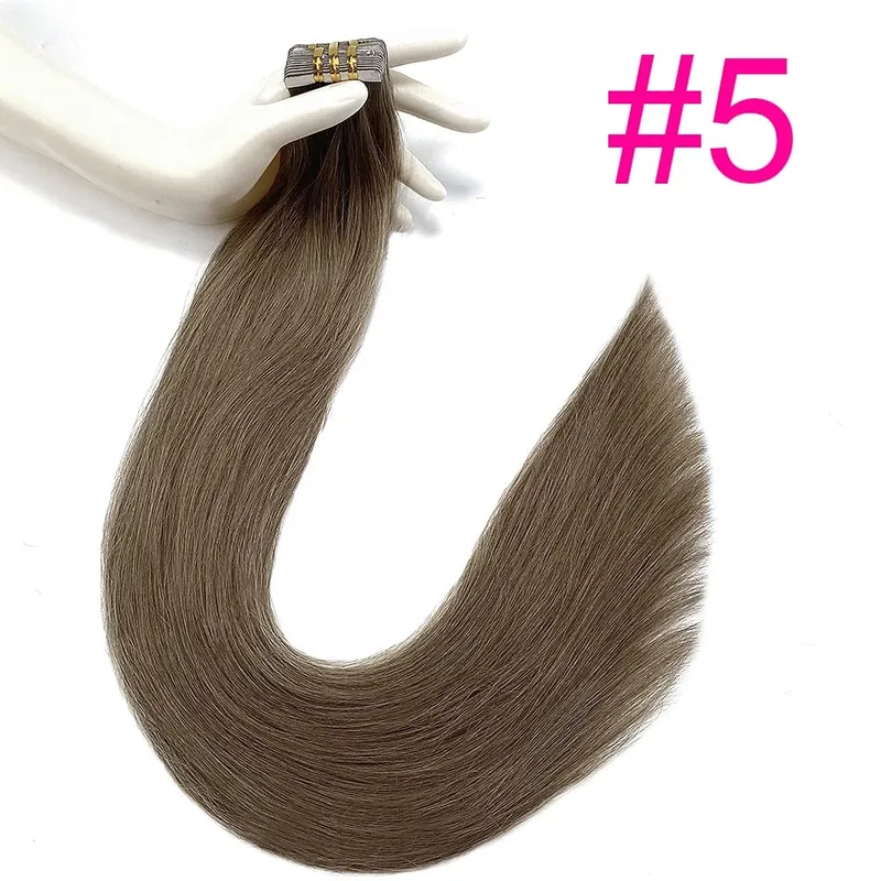 Blonde Seamless Tape in Hair Extensions Human Hair Skin Weft PU Tape on 20 PCS 18'-30' Length Easy Installation Hair Extensions — image 25