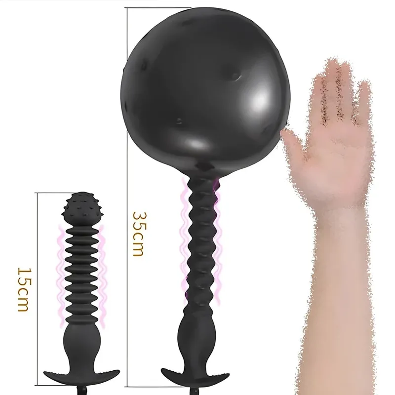 Anal Expander Expand Inflatable Anal Plug Oversized Enema Training Butt Plug Butt Dilator Ass Prostate Sex Toy para sa Mga Lalaki Babae — image 16
