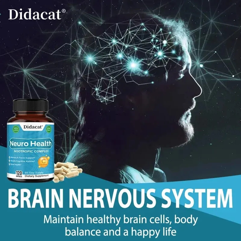 Brain Nutrition Complex - with Bacopa Extract Neuro Health Support Antioxidant Promotes Nerve Health Cellular Energy — image 7