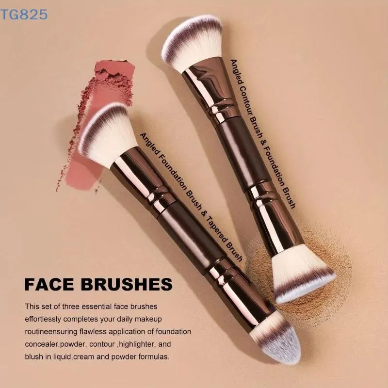 4/5/6/pcs Professional Makeup Brush Set Portable Travel Dual-Ended Multifunctional Makeup Tools Set Foundation Brush Blusher — image 6