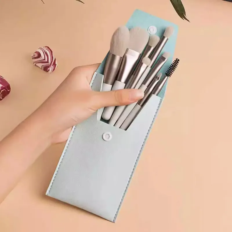 8Pcs Mini Soft Makeup Brushes Set Foundation Blush Powder Eye Shadow Highlighter Blending Make Up Cosmetic Brush Beauty Tool — image 5