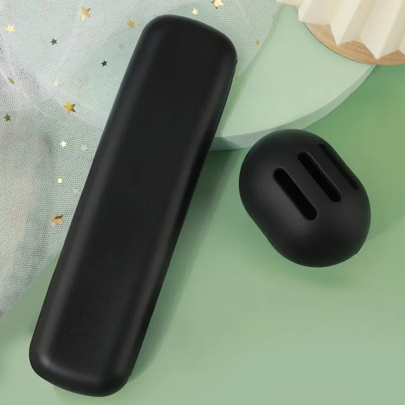 2PcsTravel Makeup Brush Holder Silicone Cosmetic Brushes Bag Makeup Sponge Case Portable Waterproof Makeup Tools para sa mga Babae