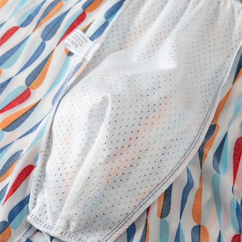 4/5piece Men's Colorful Patterned Fashionable Casual Boxer Shorts Loose And Comfortable Oversized Underwear Elastic Waist Shorts — image 23