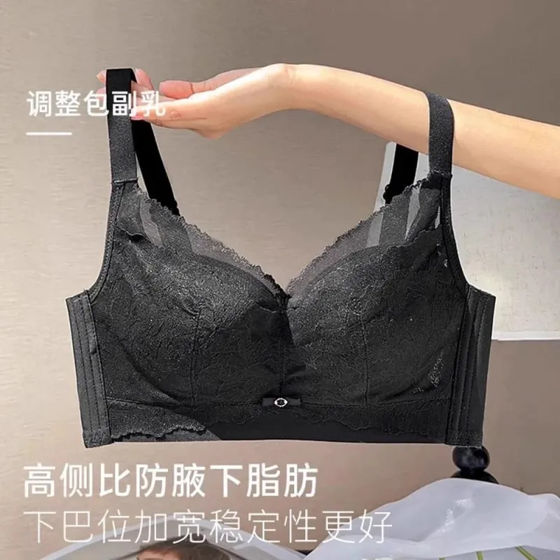 Women's lingerie for large busts minimizes appearance thin wireless supports side breasts prevents sagging provides lift — image 7