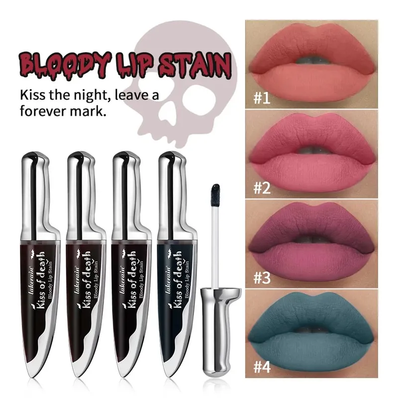 5-teiliges Halloween-Make-up-Set, temporäres Haarfarbenspray, Gesicht, Körperbemalungsstift, Lidschatten und Lippen-Make-up-Set, Festival-Party-Kosmetik — image 3