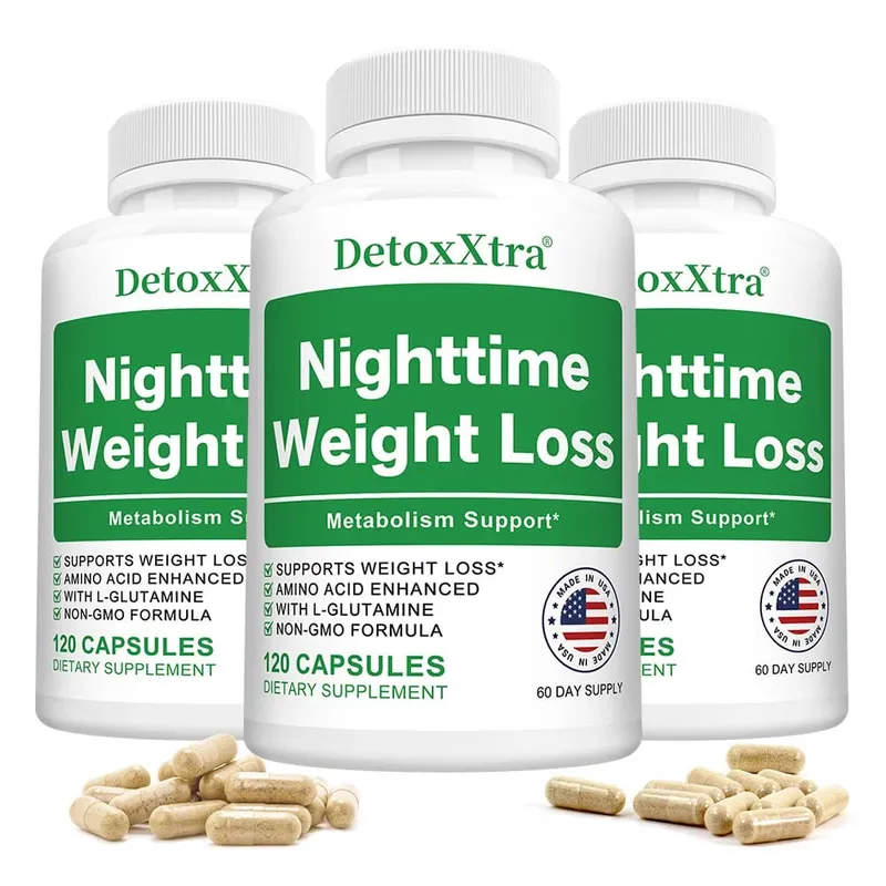 Nighttime Fat Burner Capsules Muscle Recovery Appetite Suppressant Metabolism Booster Relaxation & Restful Sleep Support — image 11
