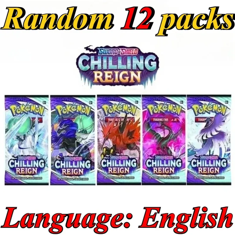 10 Pokémon Card Packs Bright Stars 151 Prismatic Evolutions PALDEAN FATES English Reinforcement Battle Transaction Card Gift — image 13
