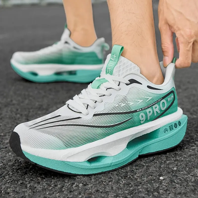 Men Running Shoes Cushion Stable Lightweight Sport Shoes Mesh Breathable Casual Sneakers Women Non-slip Outdoor Athletic Shoes — image 2