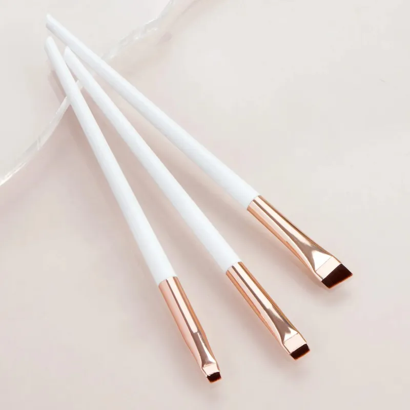 3pcs Blade Eyeliner Brush Eyebrow Brush Portable Flat Fine Eyeliner Pencil Eyebrow Contour Makeup Brush — image 9