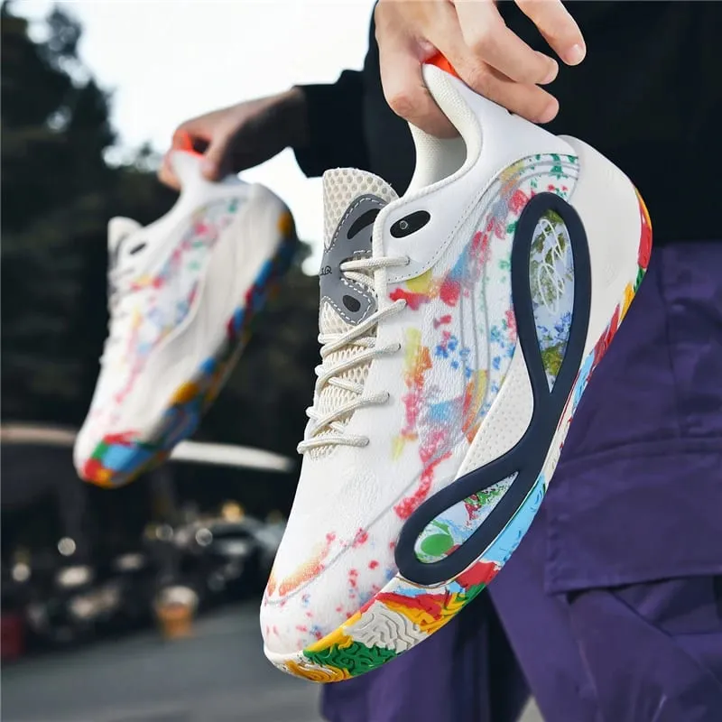 Men's Basketball Shoes Breathable Cushioning Non-Slip Wearable Runing Shoes Gym Training Athletic Basketball Sneakers for Women — image 2