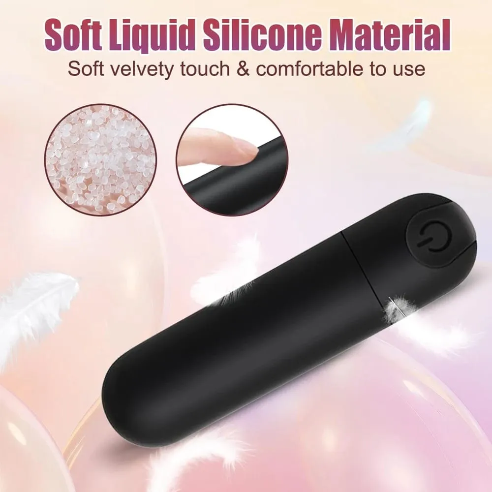 Silicone Bullet Vibrator Female Nipple Clitorals Stimulator Mini Vaginal Anal Massager Fully Waterproof Adult Sex Toys for Women — image 3