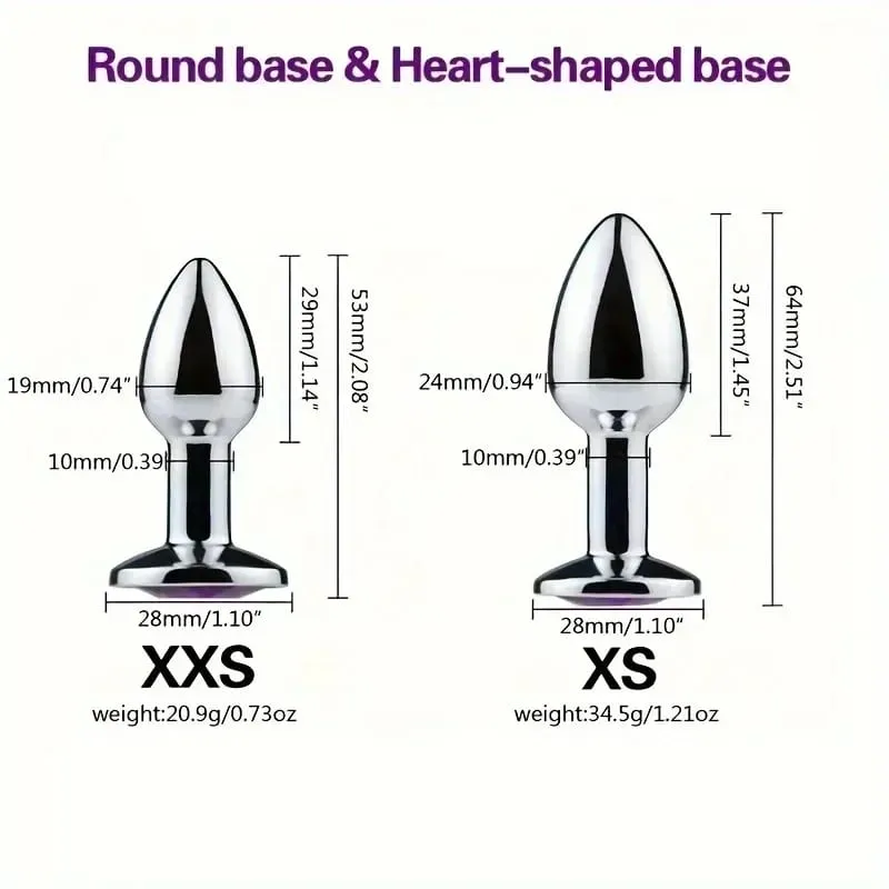 2026 Hot Metal Anal Plug Jewelry Base Beginner anal plug Plug Adult Toy Tail Female/Male Dildos Sex Toy Couples Adults Game — image 6