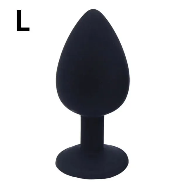 Unisex Silicone Butt Plug 3 Sizes Anal Dildo Sex Stopper Adult Toy for Men/Women Couple Anal Trainer No Vibrator — image 11