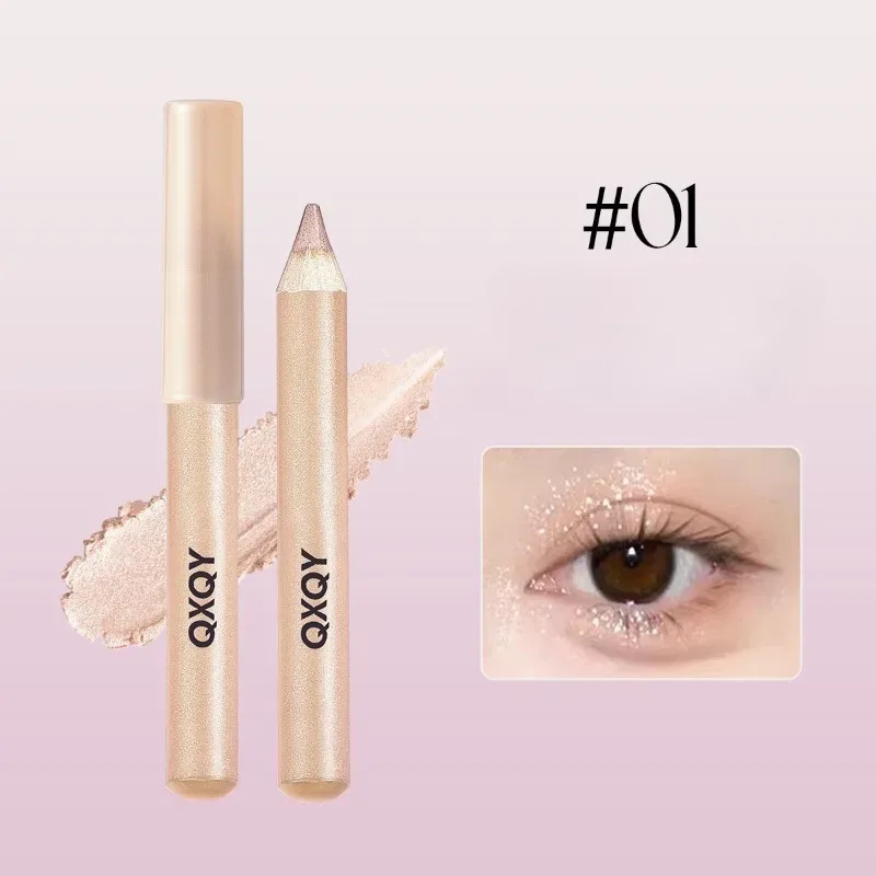 3D Under-Eye Highlighter Pen Waterproof Smudge Long-Lasting Sparkling Silkworm Pen Multi-Use Eye Liner Brightening Eye Makeup