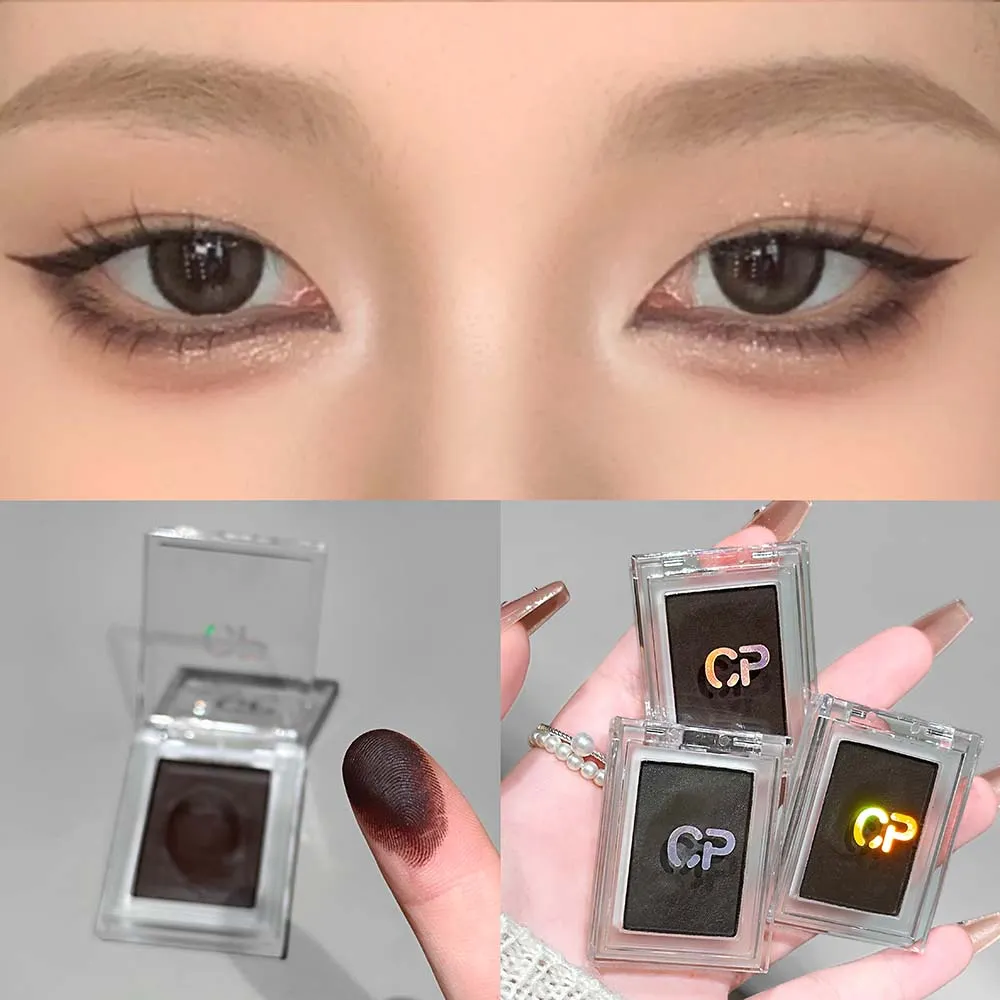 Dark Red Brown Monochrome Eyeshadow Cream Mashed Potato Natural Smudge-Resistant Non-Drying Matte Eye Shadow Waterproof Eyeliner — image 2