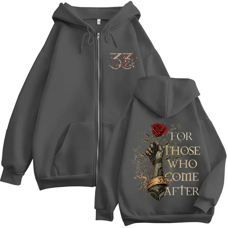 Game Clair Obscur Expedition 33 for Those Who Come After Zipper Hoodies Men's Women Clothing Fashion Zip Up Sweatshirts Jackets — image 3