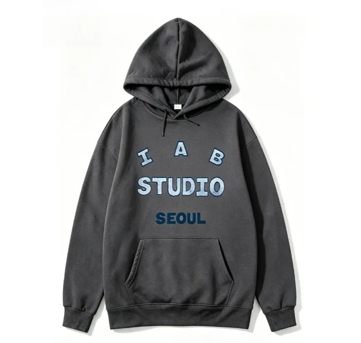 2026 new Hoodie with mottled distorted patterns multi-line text graphics with gradual color changes suitable for both men women — image 7