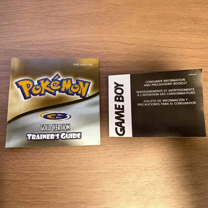 Pokemon Series Blue/Crystal/Gold/Green/Red/Silver/Yellow GBC Game in Box with Manuals for Video Game Cartridge USA Version — image 23
