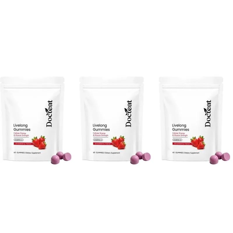 Docteat Urolithin A Gummies Muscle Vitality Support Cellular Energy Mitochondrial Health Daily Wellness Supplement 60 Gummies — image 9