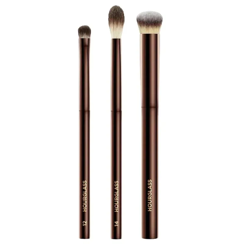 Set di pennelli per trucco per occhi a clessidra Set di pennelli cosmetici per ombretti di lusso Miscelazione Modellatura Contorno Evidenziazione Fodera per correttore per sopracciglia
